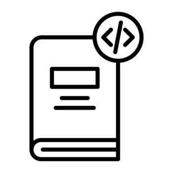 Coding Book vector icon