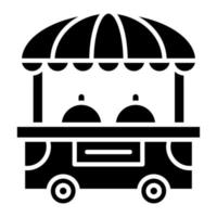 Food Cart vector icon