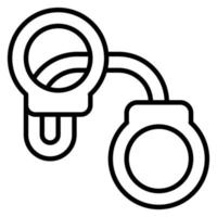 Handcuffs vector icon