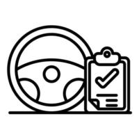 Book a Test Drive vector icon