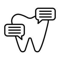 Tooth Analysis vector icon