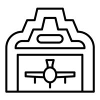 Hangar vector icon