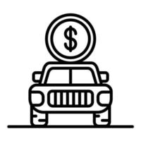 New Car Dealership vector icon