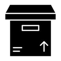 icono de vector de caja