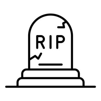 icono de vector de tumba