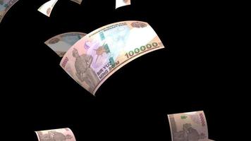 chute Ouzbékistan som argent billet de banque animation video