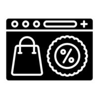 Online Sale vector icon