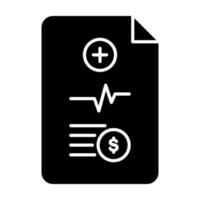 Medicine Bill vector icon