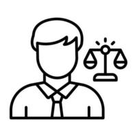 Legal Advisor vector icon