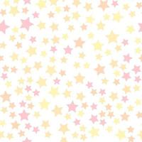 sin costura repitiendo modelo de pequeño amarillo y rosado estrellas para tela, textil, documentos y otro varios superficies vector