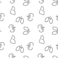 Seamless pattern of kidneys. Suitable for shops, web sites and applications, media, backgrounds vector