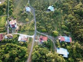 Top down view Malays village photo