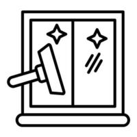 Glass Cleaning vector icon