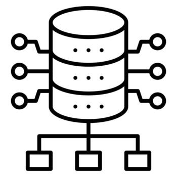 Database Network vector icon