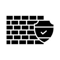 Firewall vector icon