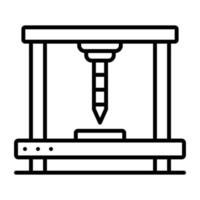 Cnc Machine vector icon