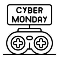 Cyber Monday Sale vector icon