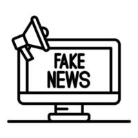 Fake News vector icon