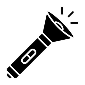 Flashlight vector icon