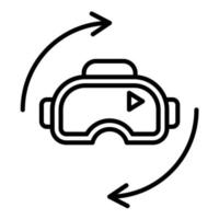 Virtual Reality vector icon