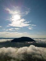 Bukit Mertajam hill covered by sea clou photo