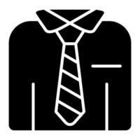 icono de vector de camisa de negocios