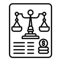 Balance Sheet vector icon