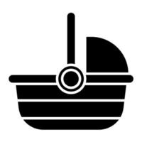 Carrycot vector icon