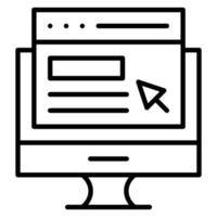 Computer Website vector icon