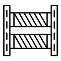 Traffic Barrier vector icon