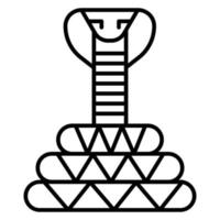 icono de vector de serpiente