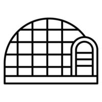 Igloo Landscape vector icon