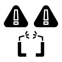 Danger vector icon