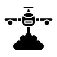 Firefighter Plane vector icon