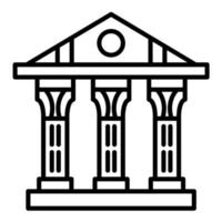 Greek Temple vector icon