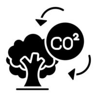 icono de vector de co2