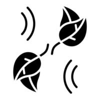 Leaf Fluttering in Wind vector icon