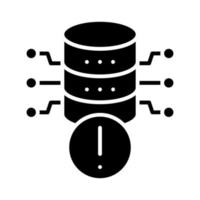 Database Alert vector icon