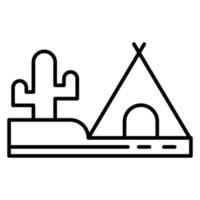 Desierto tipi vector icono