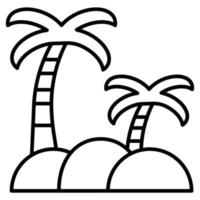 Oasis vector icon
