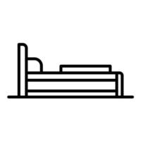 icono de vector de cama