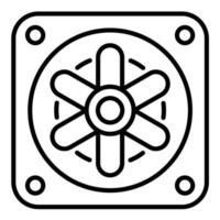 icono de vector de ventilador