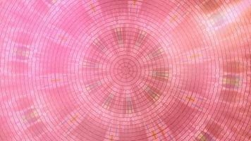 Circle symmetry pink color abstract background photo