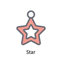 Star Vector Fill outline  Icons. Simple stock illustration stock