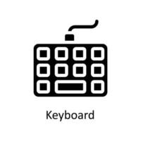 teclado vector sólido iconos sencillo valores ilustración valores