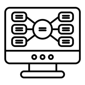 Mind Mapping vector icon