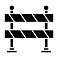 Construction Barrier vector icon