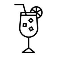 icono de vector de coctel