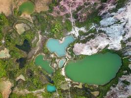 aéreo ver lago en amor forma a guar petai foto