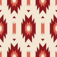 Aztec Navajo colorful vintage red pattern. Aztec Navajo geometric seamless pattern background. Ethnic southwest pattern use for fabric, textile, home decoration elements, upholstery, wrapping. vector